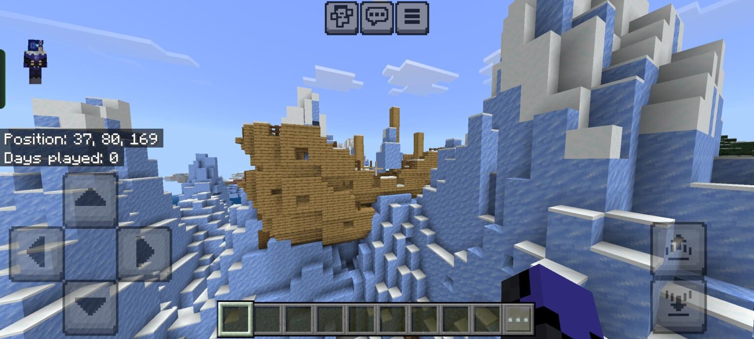 氷山に沈む二重難破船