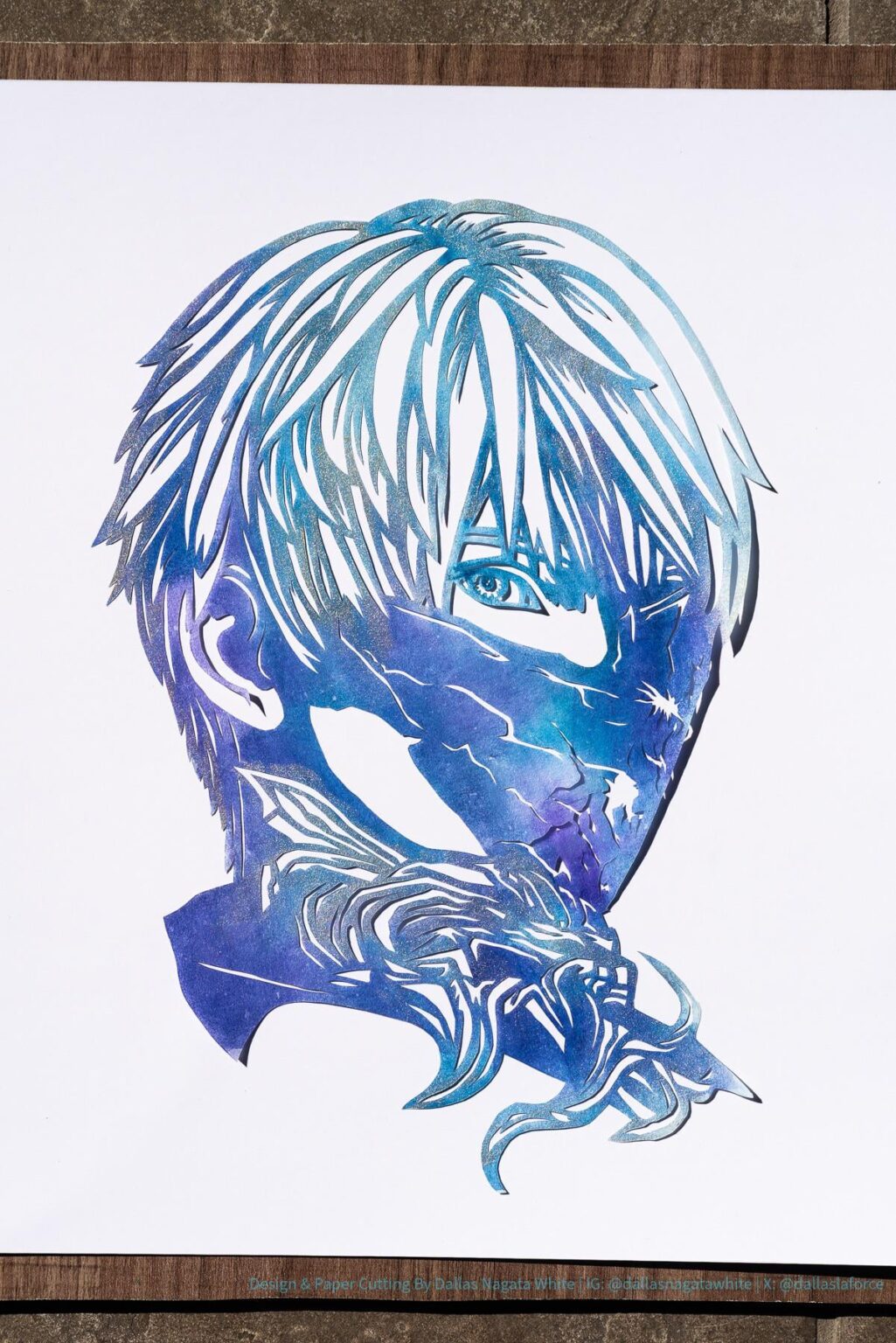 アートコンテスト用のオリジナルザビエル切り絵デザイン