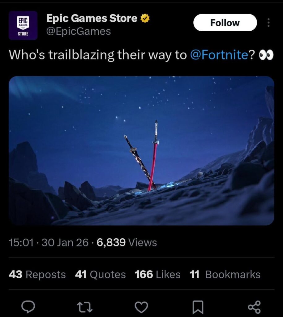 HSR x フォートナイト ティーザー