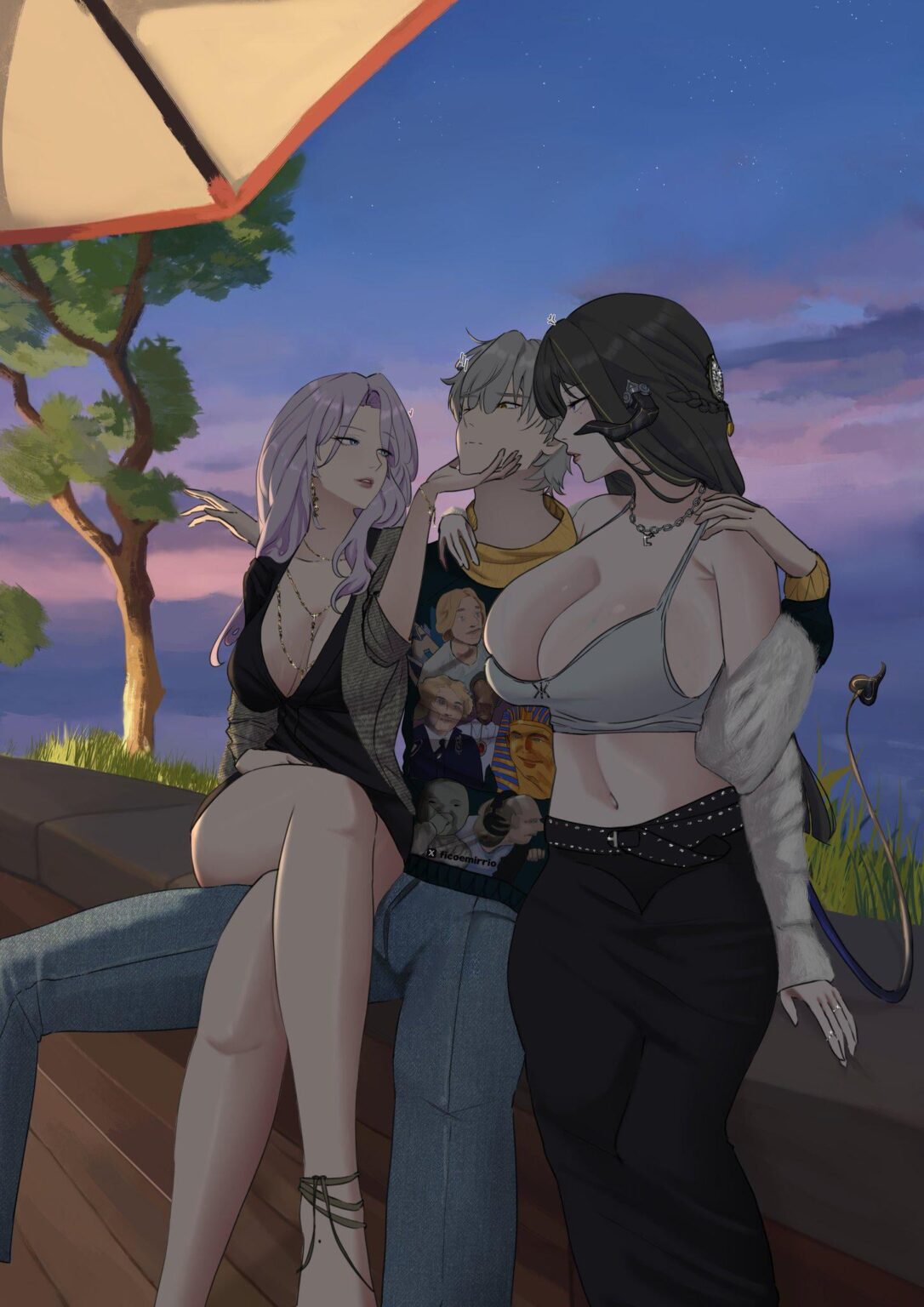 カジュアルウェア トリオ (アート by ficoemirrio)