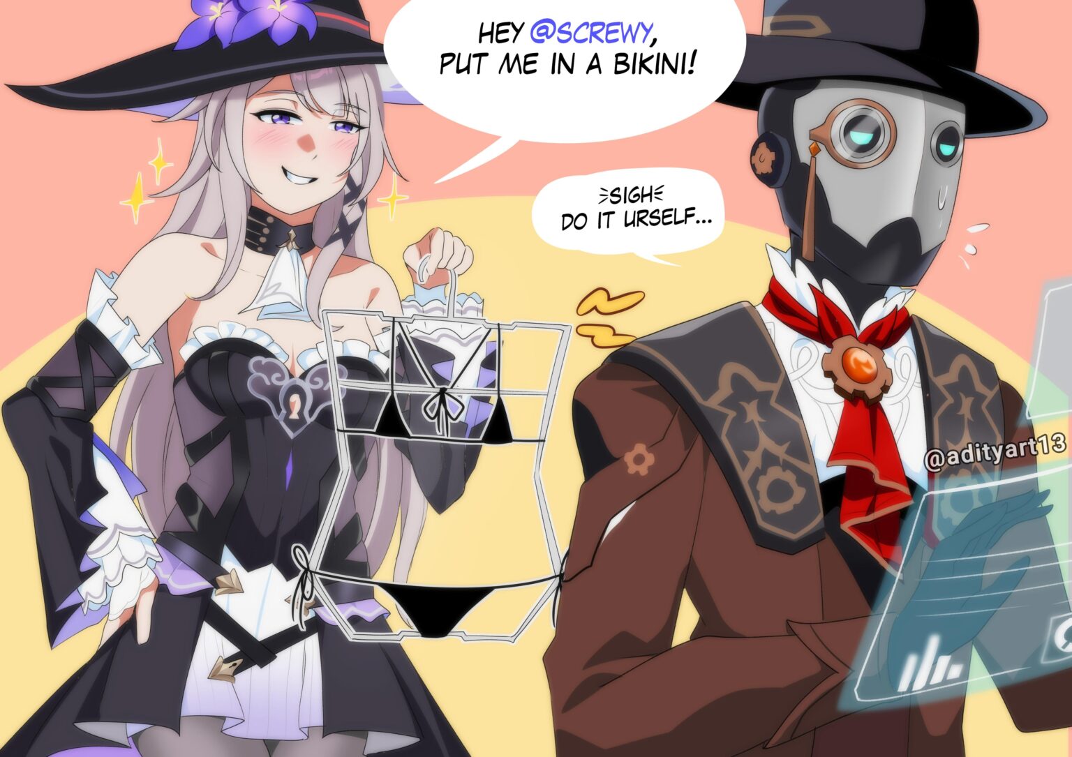 ハータはスクウィーをグロックのように扱う