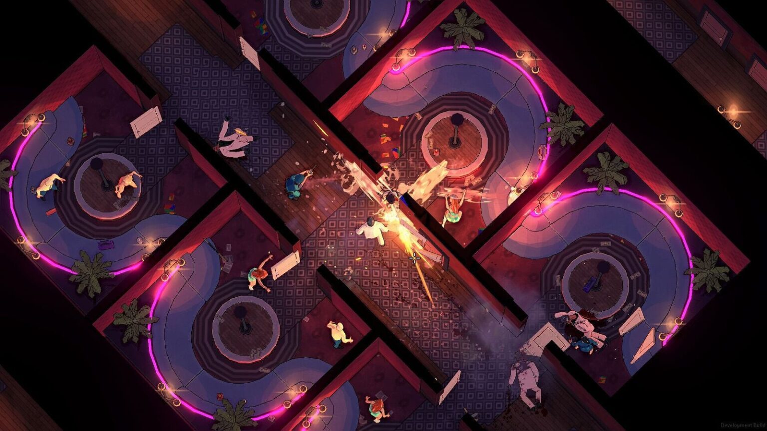 “クスリで強くなる”殺し屋カチコミゲーム『Jackal』2月6日配信へ。『Hotline Miami』や「ジョン・ウィック」の影響受ける、マフィアぶちのめし単身突入銃撃戦 - AUTOMATON