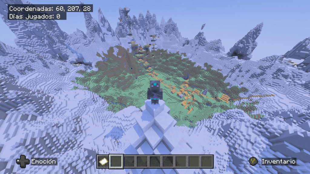 このシードはクリエイティブ モードでプレイ中に見つけました。サバイバルモードではこのようなものは決して見つかりません 😹