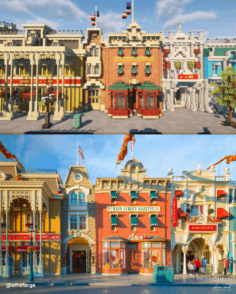 マインクラフトでディズニーランド・パリを作ってみた