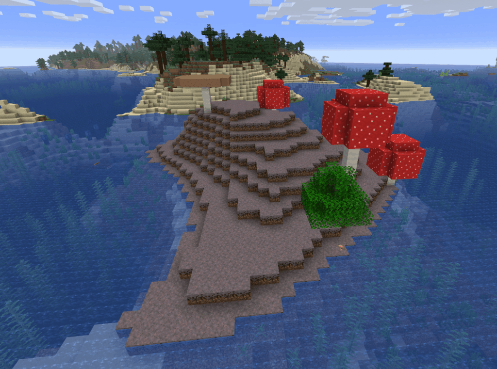 小さなキノコ島にある樫の木