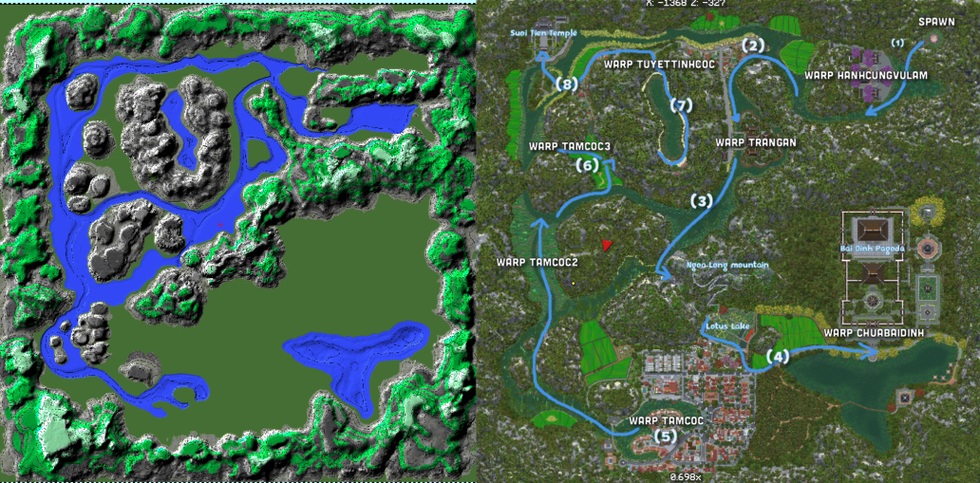 Non nước Việt hùng vĩ tái hiện bằng hàng tỷ khối vuông trong game Minecraft - 2