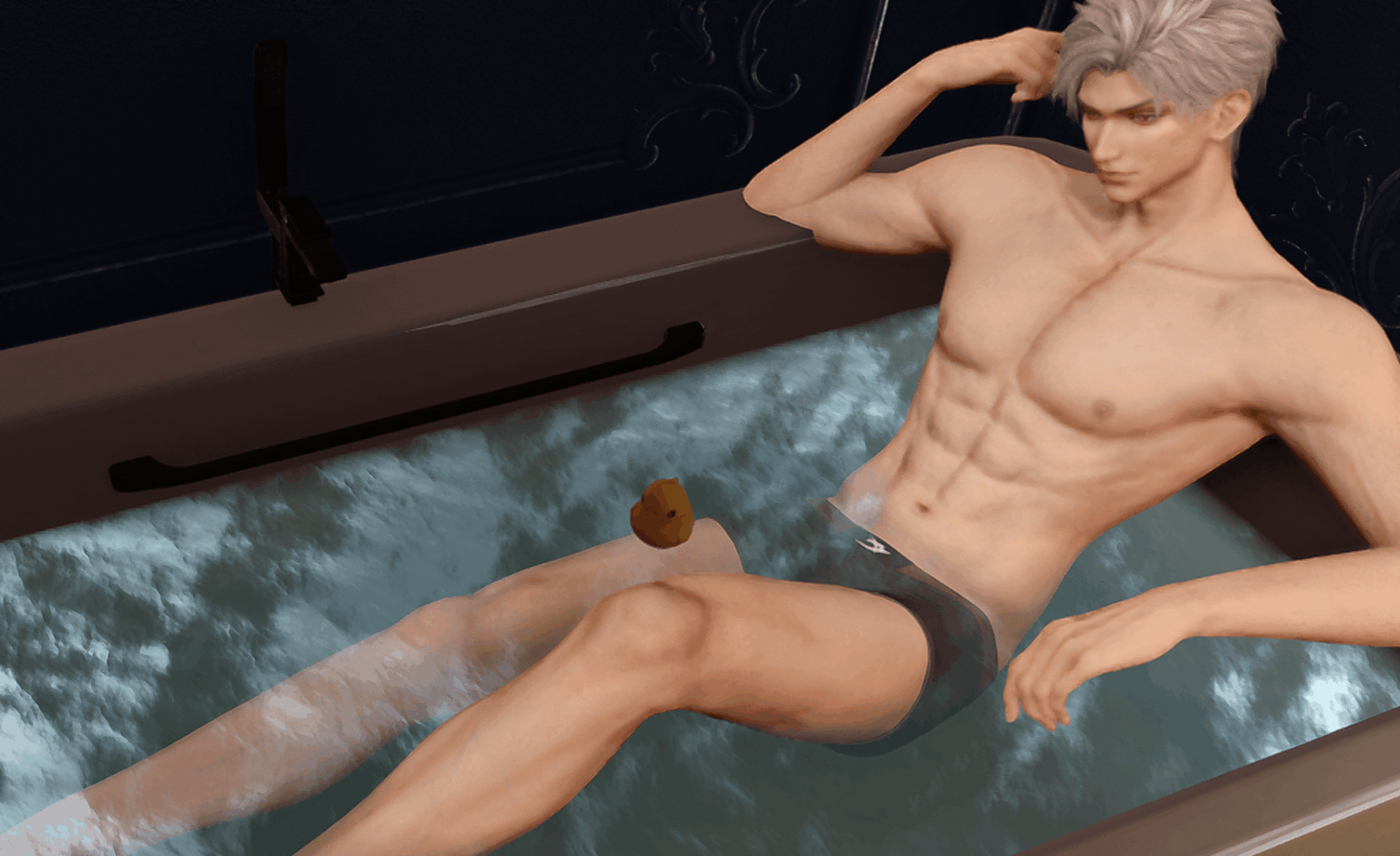 彼の小さなゴム製のアヒル、私はだめです 😭😭😭