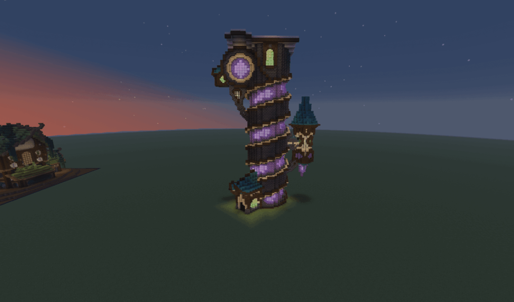 今日ストリーミングしてたとき、6時間後にフォロワーがイザードタワーを建てるよう頼んだんだけど、かなりうまくいっていると思う。