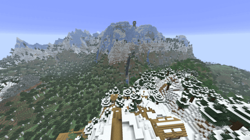 村と略奪者の前哨基地の間にある垂直の渓谷 [32695967343840118]