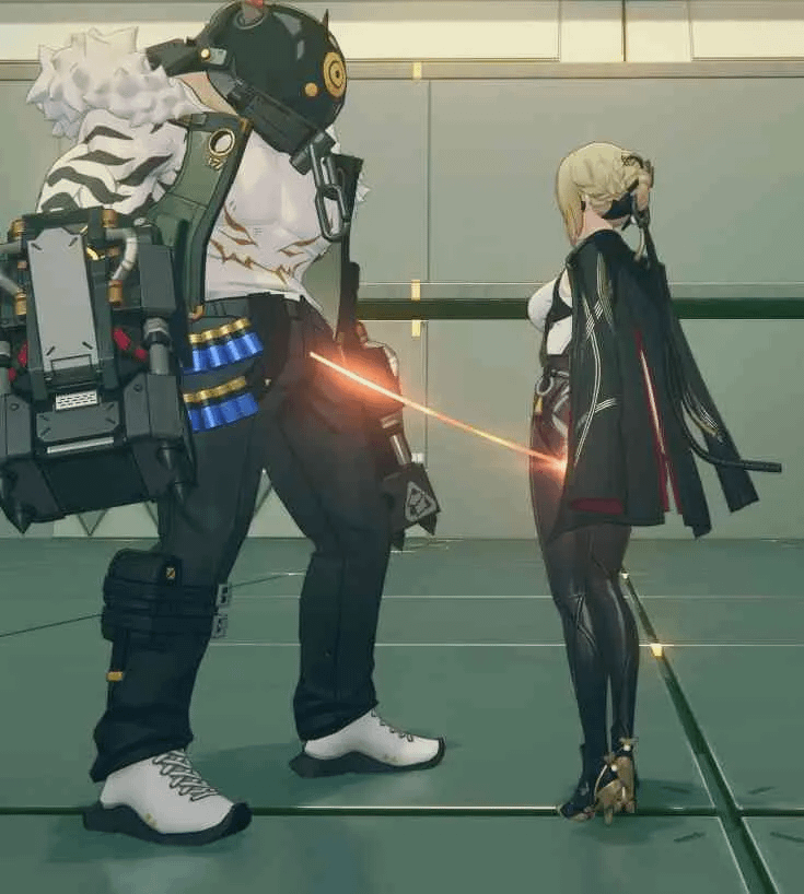 エブリンがどこにワイヤーを接続しているかに気づきました。