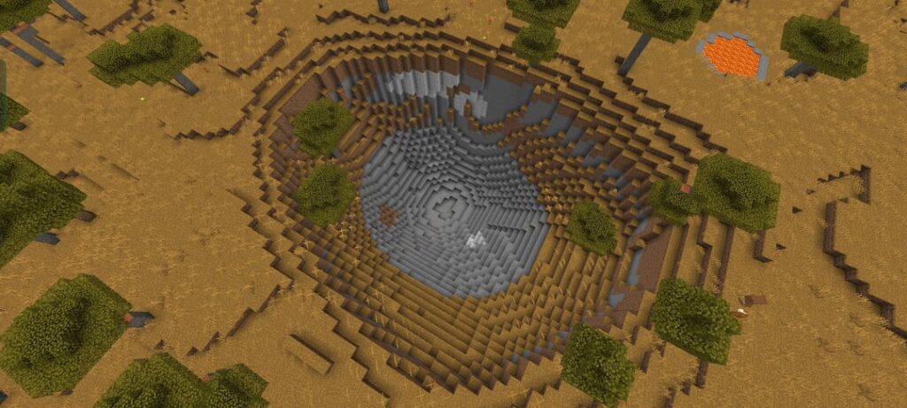 私がこれまでに見つけた中で最も完璧なクレーターの 1 つです。 (+いくつかの美しい崖)