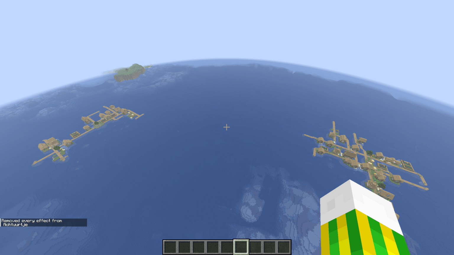 完全に水に囲まれた 2 つの村 6330420149024229357