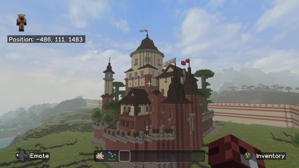 現在進行中の都市構築で使用した城