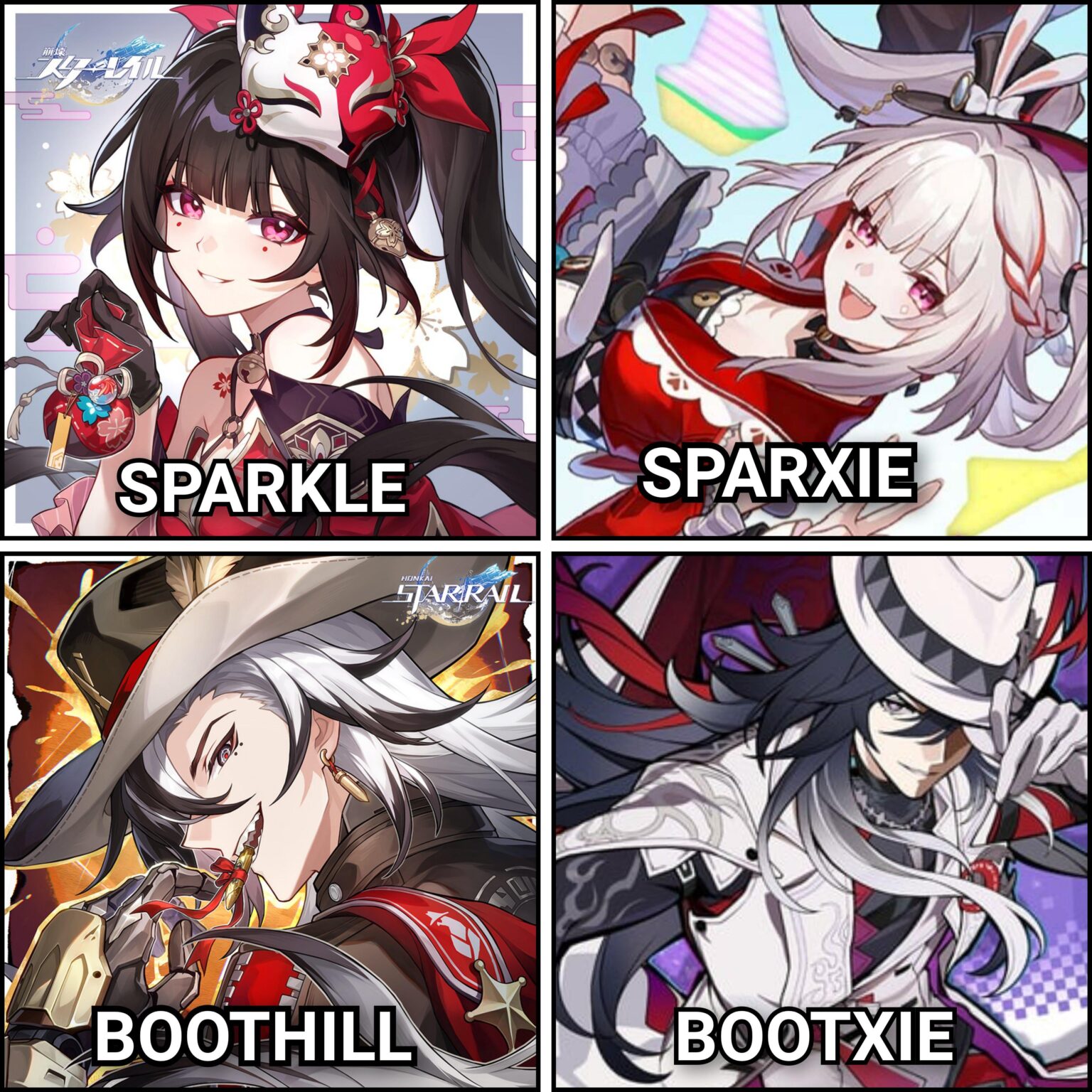 二人ともリバースヘアーテクニックを使っていました