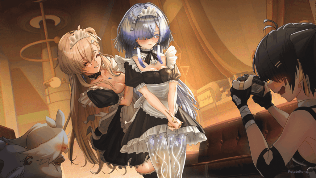 うちのモーニエ先生がメイド服を着てこんなに可愛いわけがない。 （by ポテトクナイ）