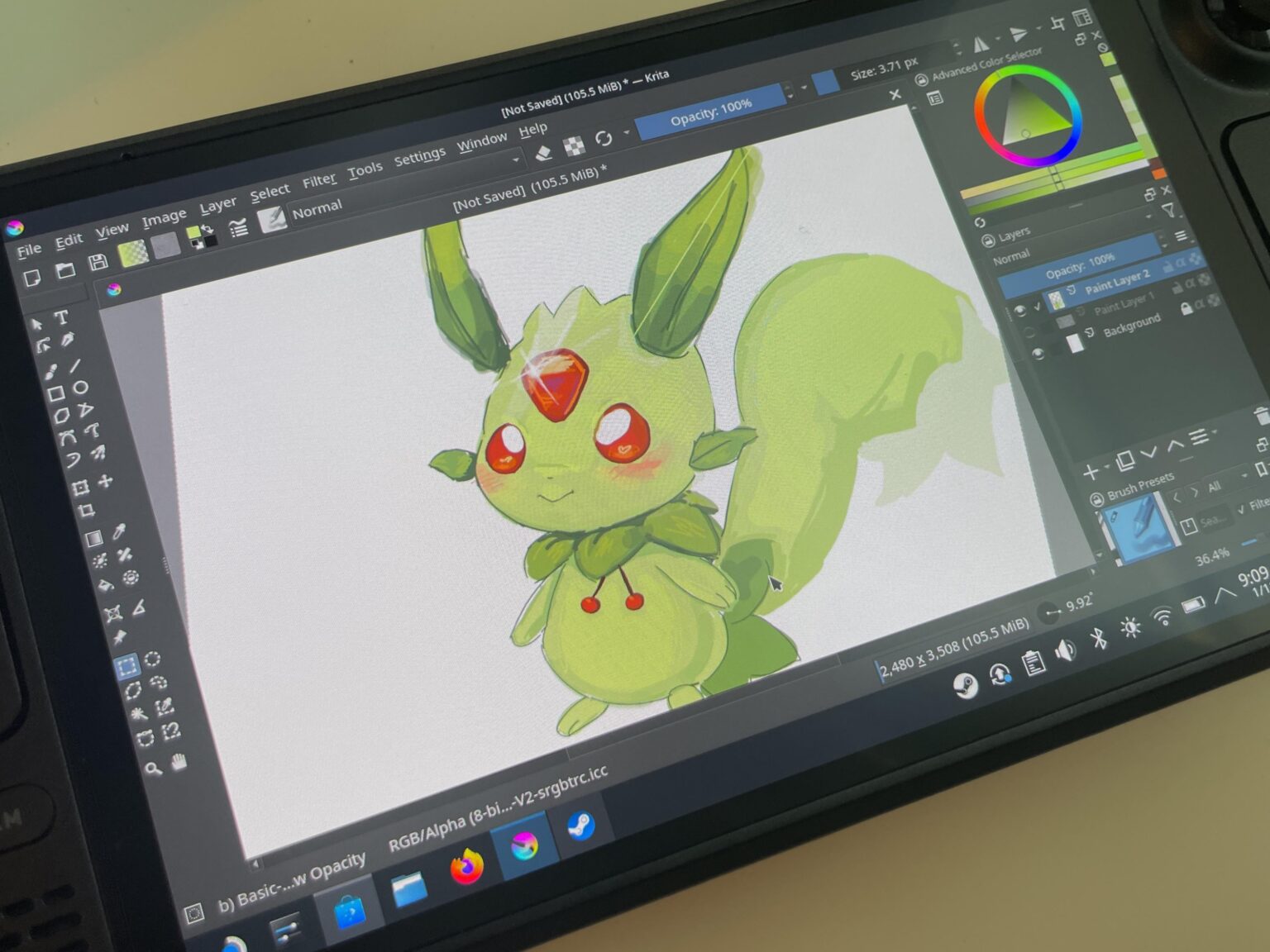 スチームデッキのリフマンク 🐿️🍀