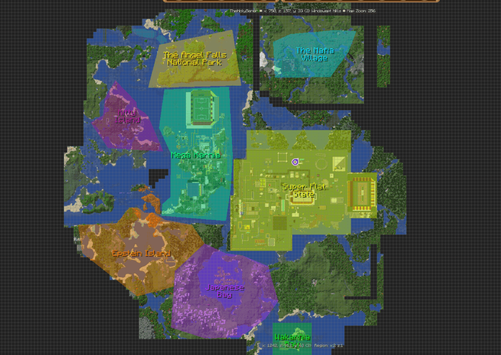 Xbox 360、PS3、Switch、Java の 14 年分の Minecraft ワールドを 1 つのワールドに統合しました。結果は次のとおりです。