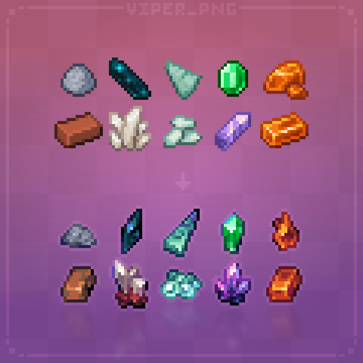 リソースパックのアイテムをいくつか作り直しました。どう思いますか？