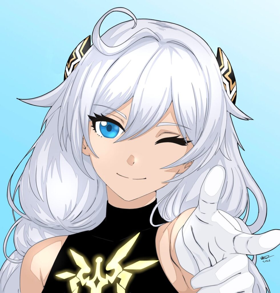 2024 年初頭に Hoyostans プロジェクト用に描いたキアナのポートレートをリメイクしました