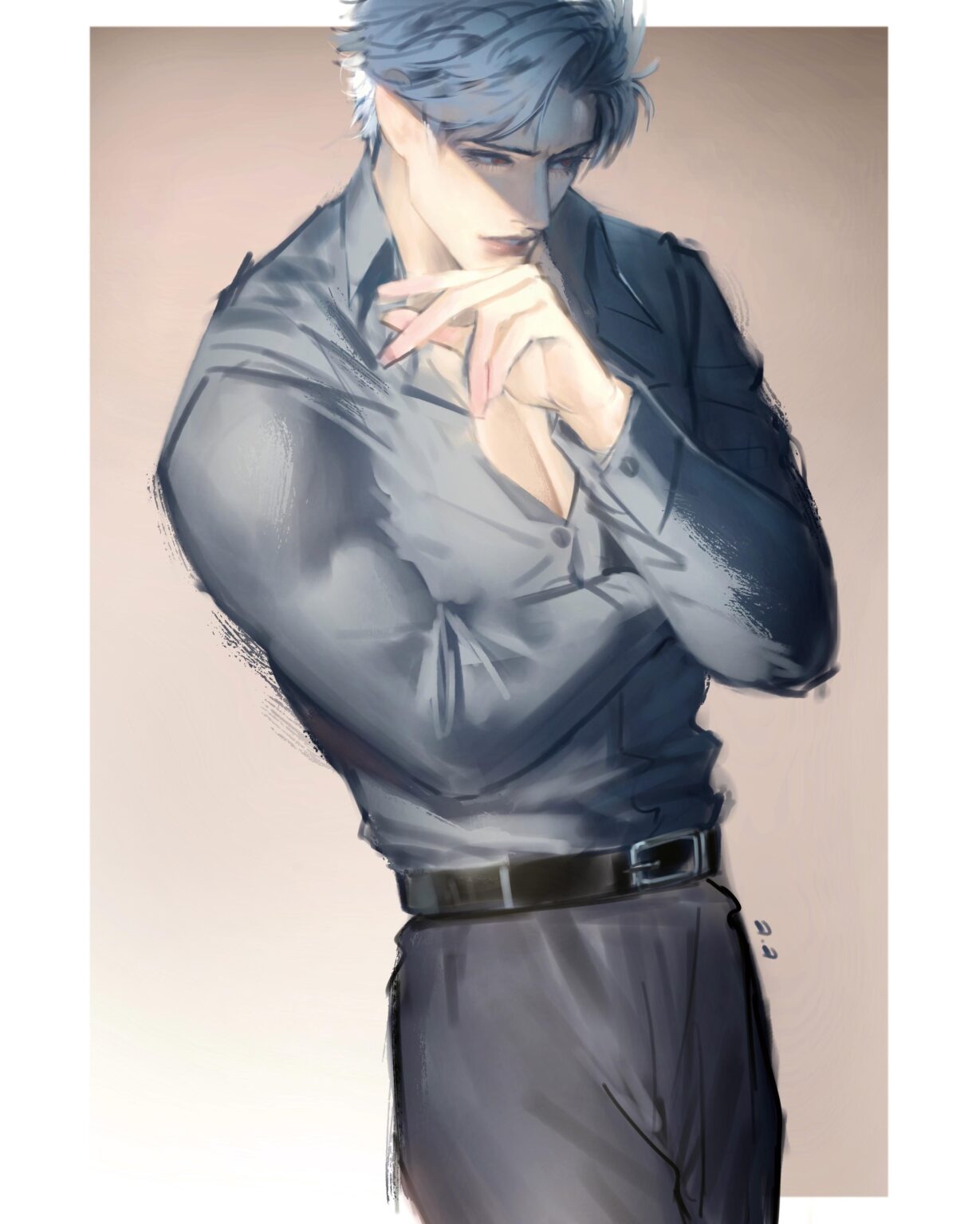 勉強としてサイラスを描きました！