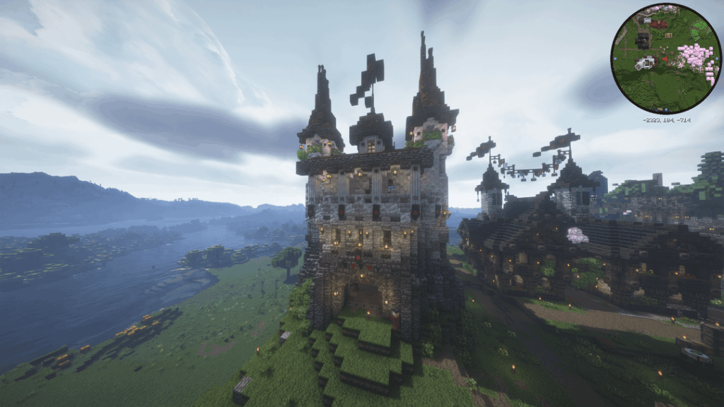 ミナス ティリスは、ひねりを加えた城にインスピレーションを得たものです (まだ建設中)。