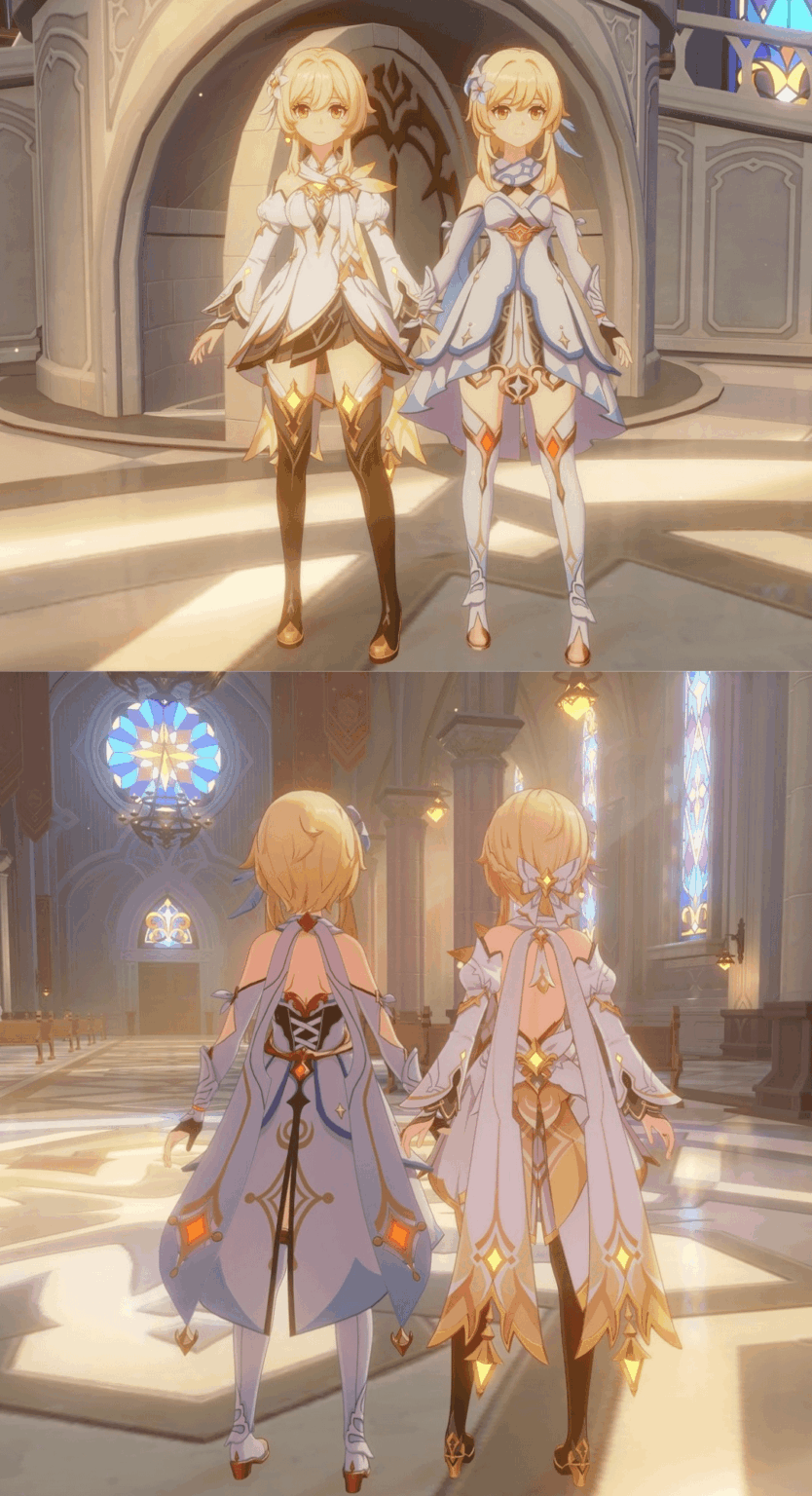 ルミネの服装を並べて比較。皆さんは新しいのと古いのどっちが好きですか？