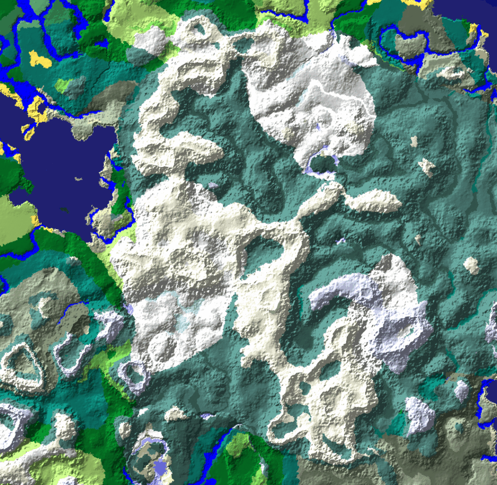 130万ブロックのギザギザのピーク