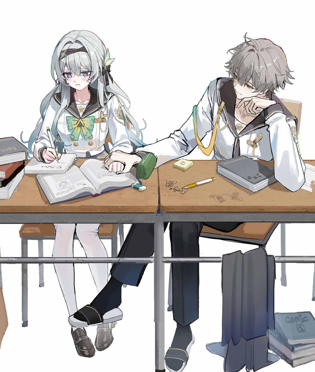 学生カップル、ホタルとカエルス (@meoraguyo_)