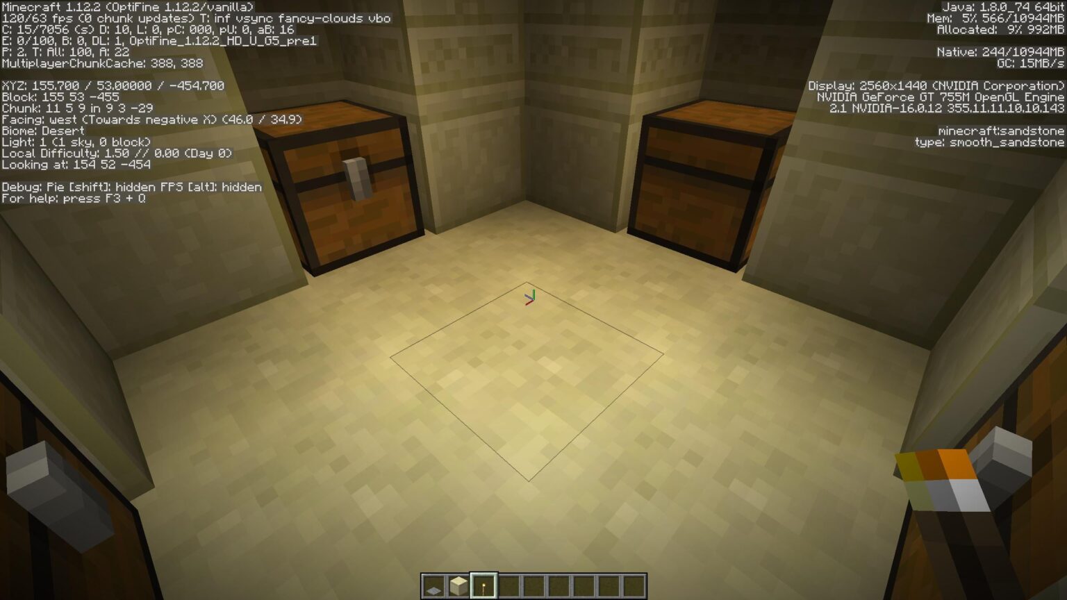 この砂漠の寺院でチェストがひっくり返るのはどうしてですか?