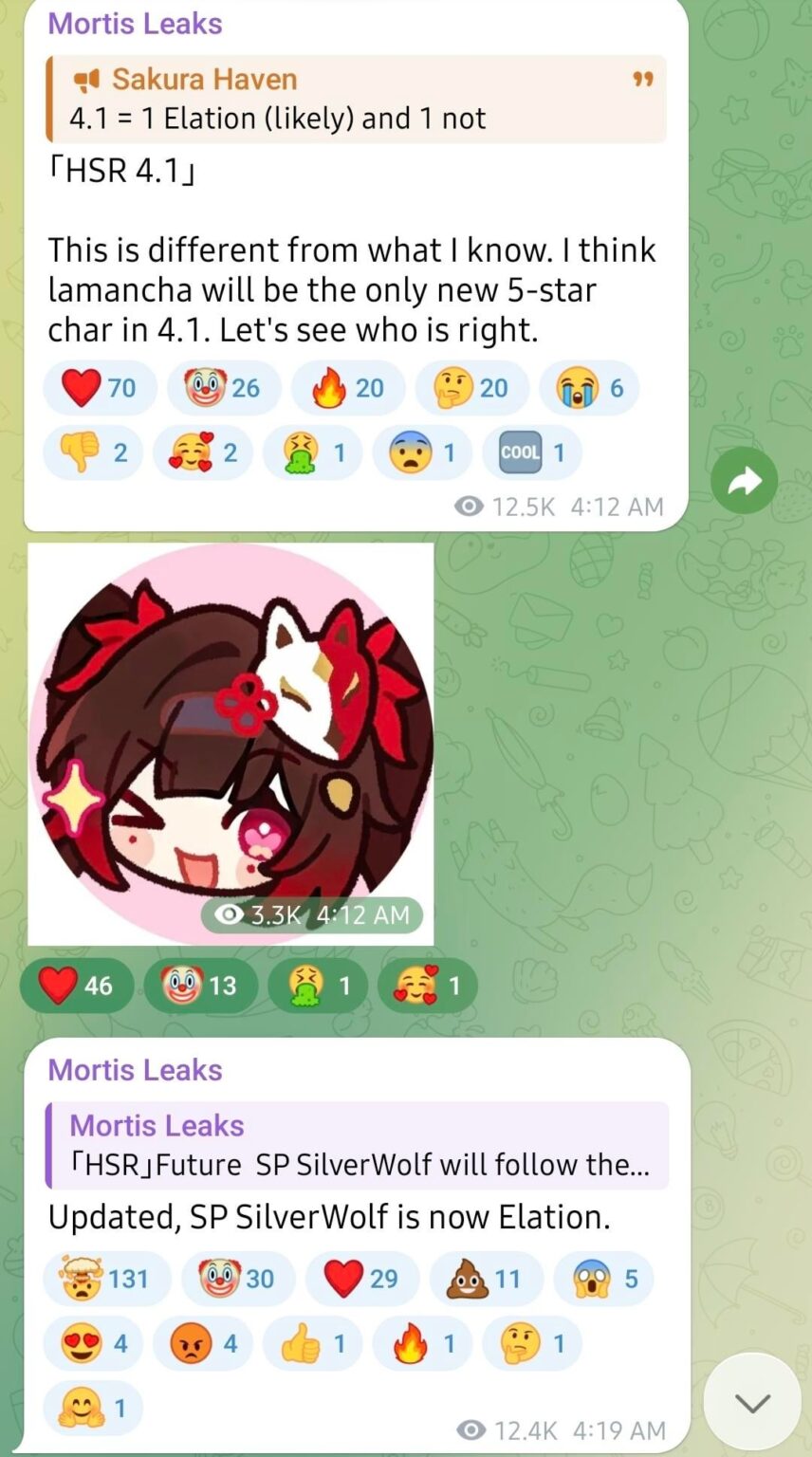 4.X の将来情報 (Mortis Leaks 経由)