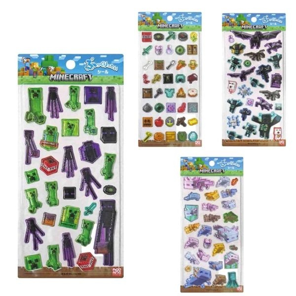 『Minecraft』の立体シール発売　ぷっくりしたクリーパーやエンダーマンが可愛い - KAI-YOU