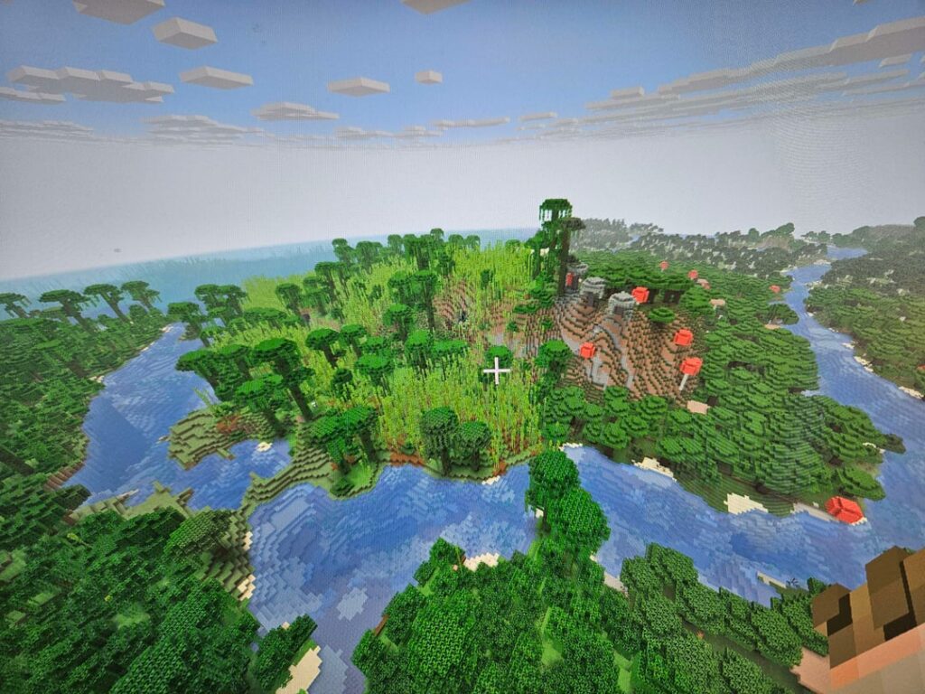 涼しければ、各ホテルの近くで6〜8のバイオームを持つこのシードを見つけました（両方の写真が同じ世界にあります）