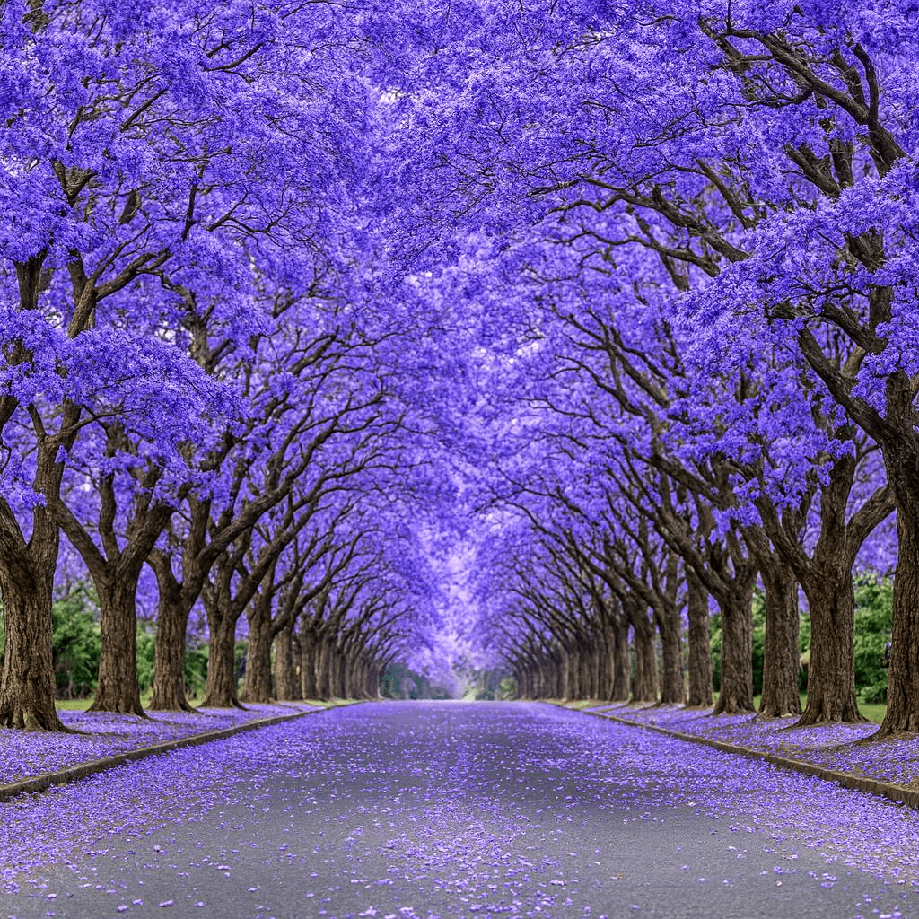 ジャカランダの木は紫色の木材ですか？