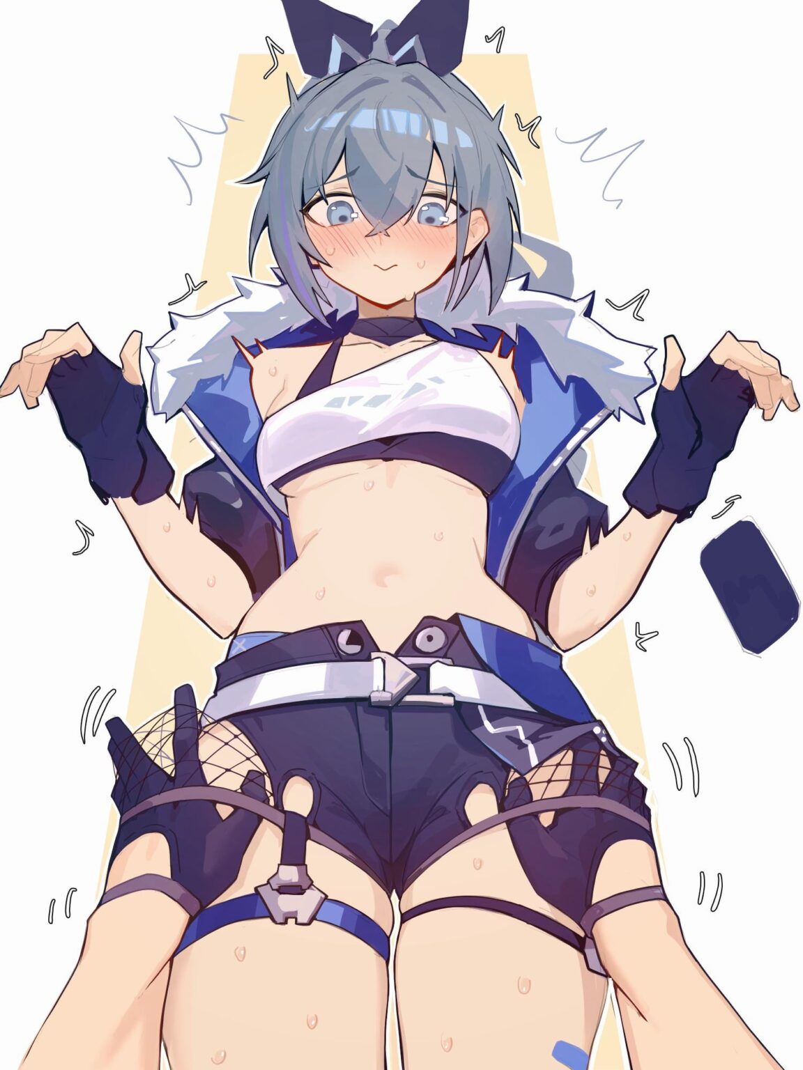 シルバーウルフのパンツを掴む (Distrbeachboy)