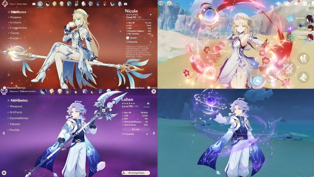 NEW CHARACTERS LOHEN & NICOLE GAMEPLAY MAJOR UPDATE! | Genshin Impact