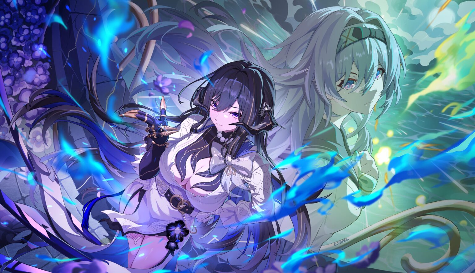 ダリアとホタル [by @cj不怕吃辣]