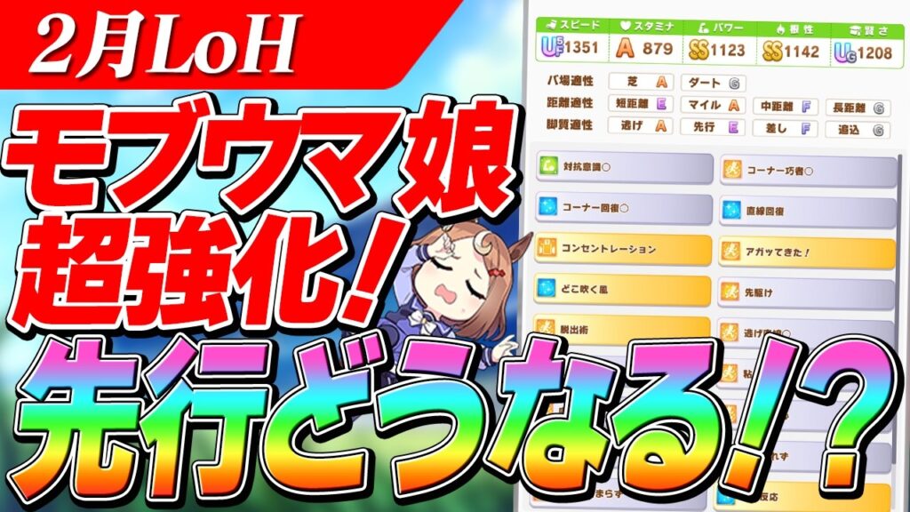 【ウマ娘】モブ超強化で内枠の先行がより不遇に！？2月LoH『安田記念』モブ調査