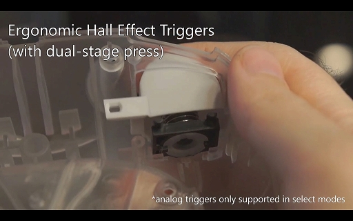 画像ギャラリー No.009のサムネイル画像 / ゲームキューブ風のサードパーティ製ゲームパッドがクラウドファンディング中。TMRジョイスティックなど最新機能を搭載し，発光設定も可能