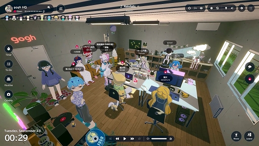 画像ギャラリー No.006のサムネイル画像 / オンラインマルチ作業用ゲーム「gogh」，「超かぐや姫！」とのコラボDLCを無料でリリース。かぐやと彩葉をイメージしたアバターアイテムが登場