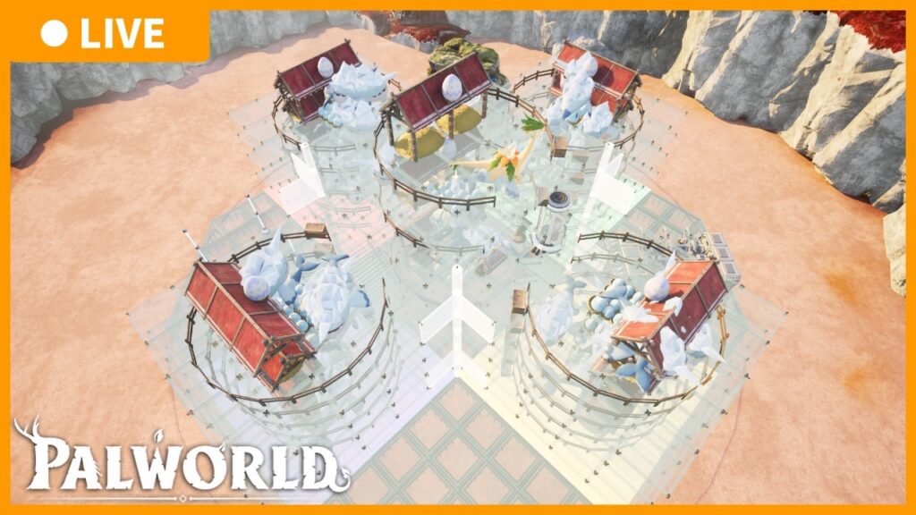 【パルワールド】メインデータの拠点改築＋資源回収 4日目