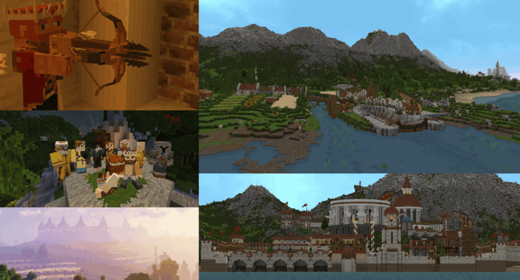 ファンタジー SMP RP サーバーである Jehvnar のプレイヤーが作成したシーン