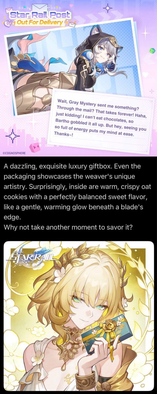 それで…ある猫はチョコレートを食べられないので、あるゴールドウィーバーはバレンタインにチョコレートの代わりにオーツ麦のクッキーを作りました🤔。なるほど…