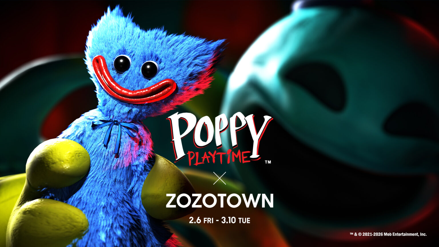 人気ホラーゲームシリーズ『Poppy Playtime』とZOZOTOWNがコラボ！　描き起こしイラストなどを使用したアイテムが2月6日から販売決定!! - eeo Media（イーオメディア）