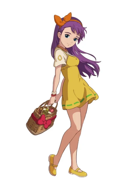 幼なじみのキャラクター『晴奈』のイラスト