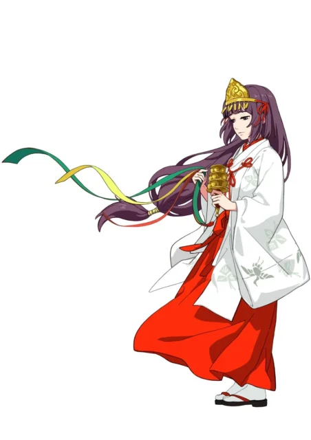 神社の巫女『霜月』のイラスト