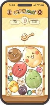 『雑穀米ゲーム』の実際のプレイ画面イメージ