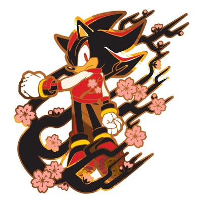 ゲーム内で使用できる「SONIC ART」 シャドウ（桜）ステッカー配布中！