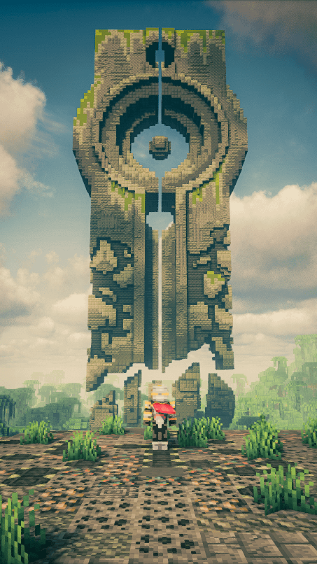 Minecraft で古代エイリアンのモノリスを作りました。気に入っていただければ幸いです