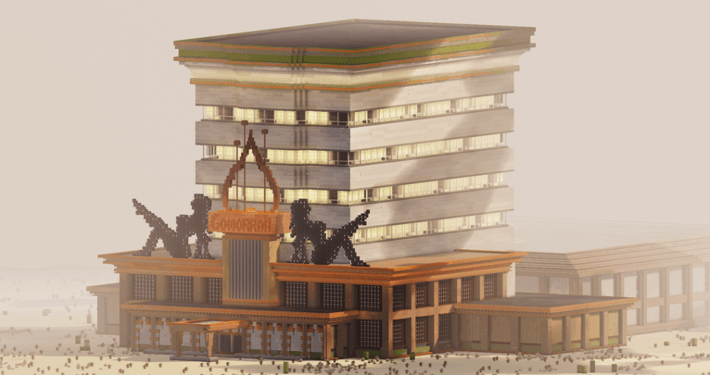 Minecraft での Fallout New-Vegas の構築に関する最新情報。今日はゴモラをクリアしました！