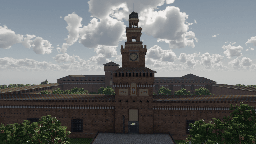 スフォルツェスコ城、ミラノ (イタリア)